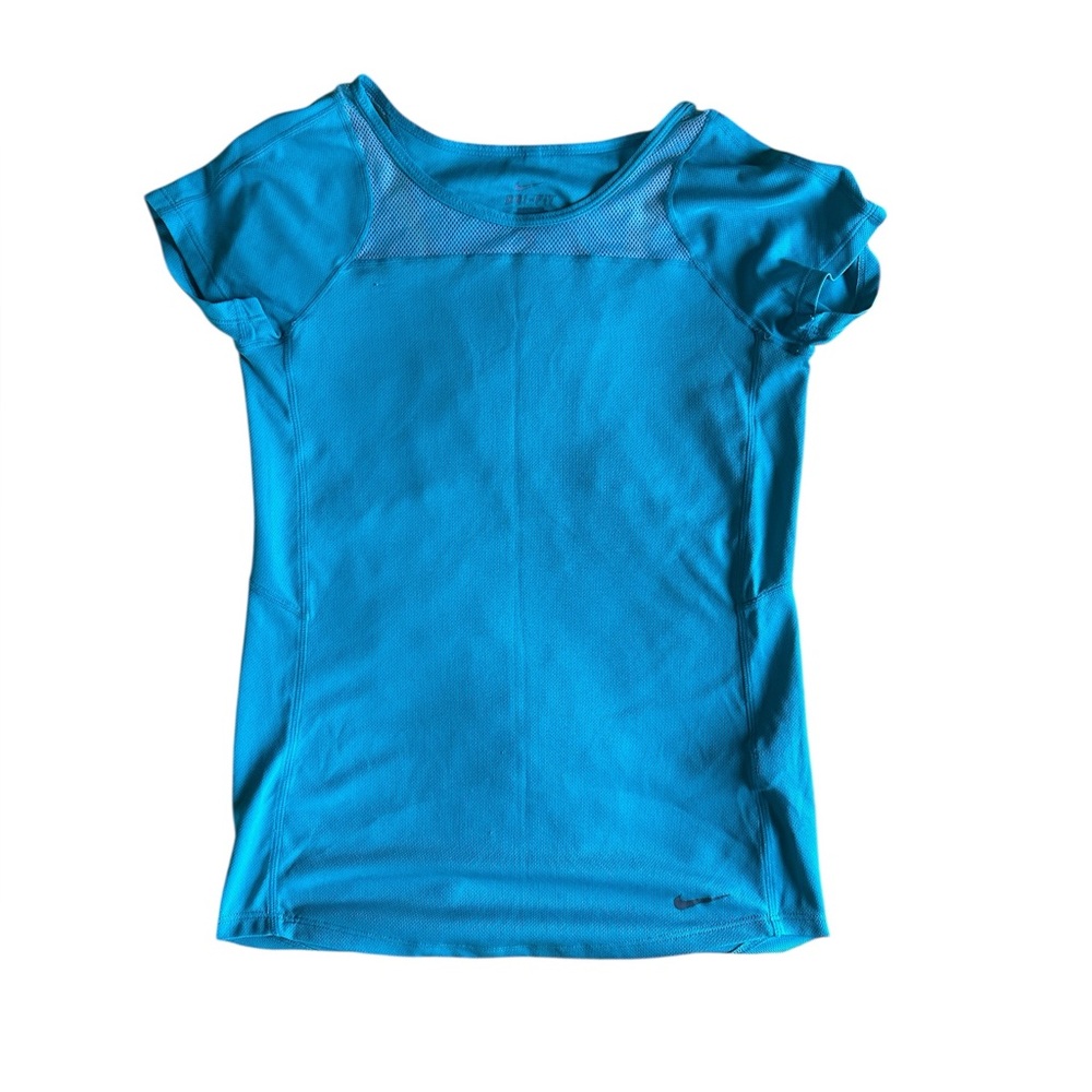 Nike Dri-Fur Blue Athletic Running T-Shirt
